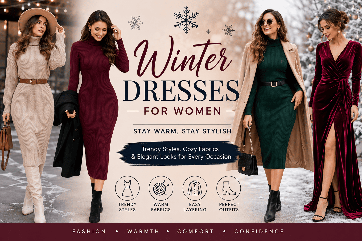 Read more about the article Winter Dresses for Women: The Ultimate Style Guide for Warmth, Comfort & Fashion (2026)