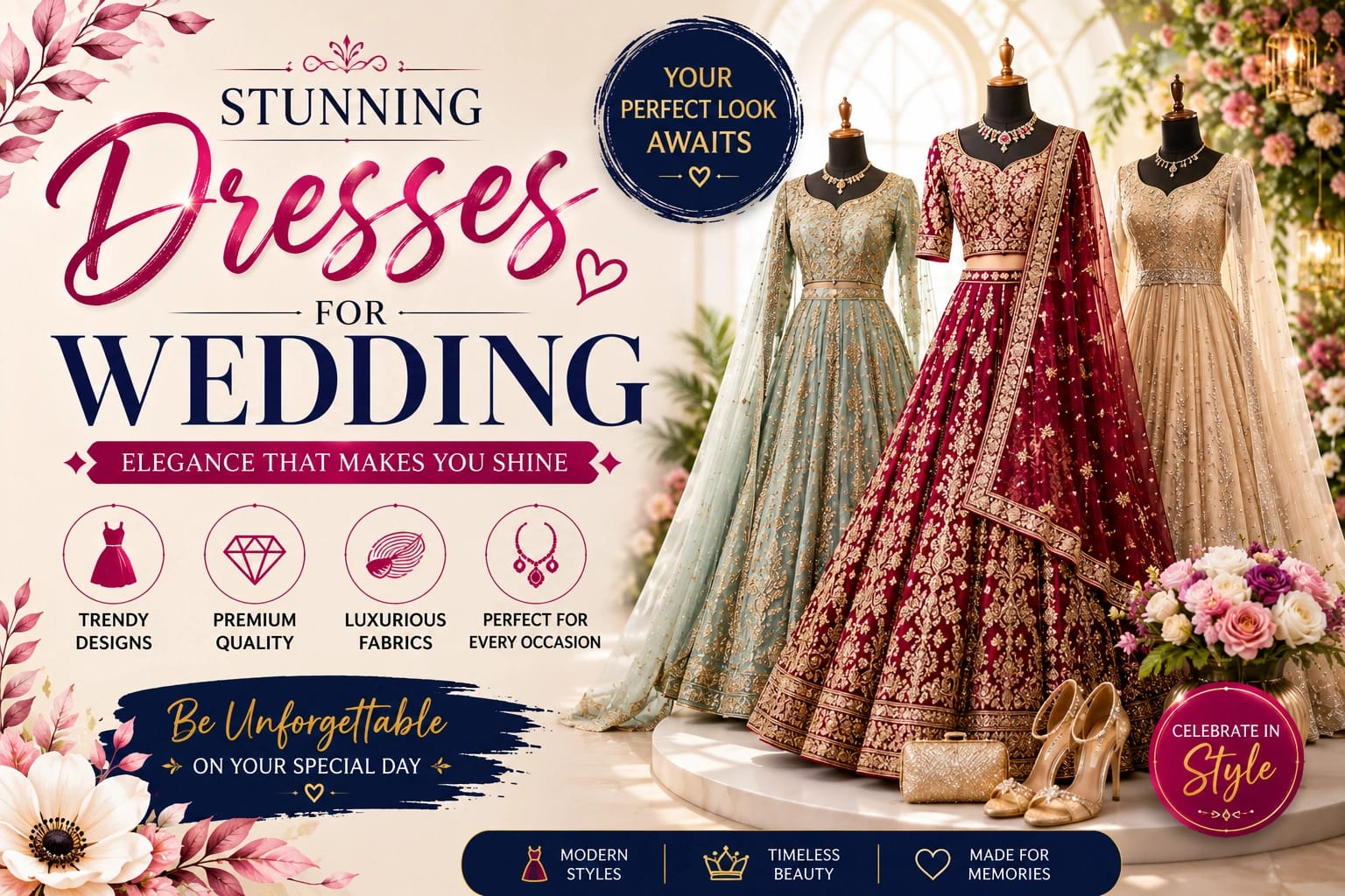 Read more about the article Dresses for Wedding: The Ultimate Guide to Choosing the Perfect Wedding Outfit
